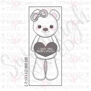 Girly Bear 3 Piece Set Cookie Cutters