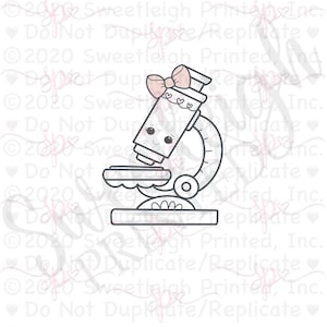 Girly Microscope Cookie Cutter