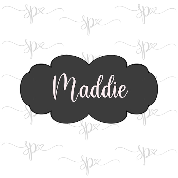 Maddie Plaque Cookie Cutter