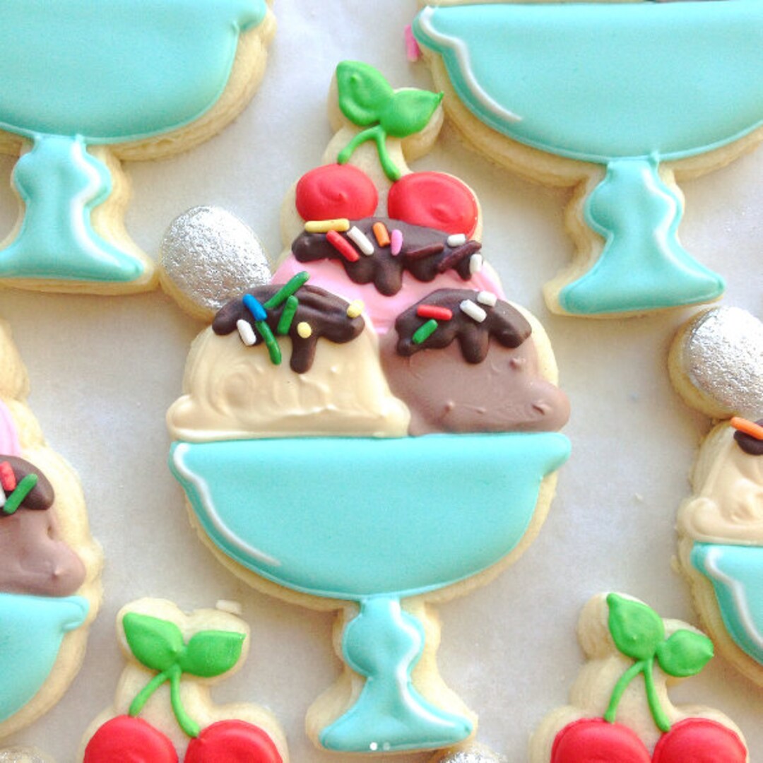 Ice Cream Sundae Cookie Cutter Etsy