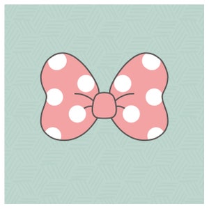 Kawaii Mouse Bow Cookie Cutter