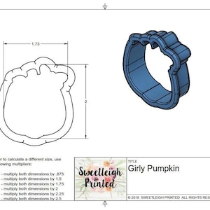 Girly Pumpkin Cookie Cutter
