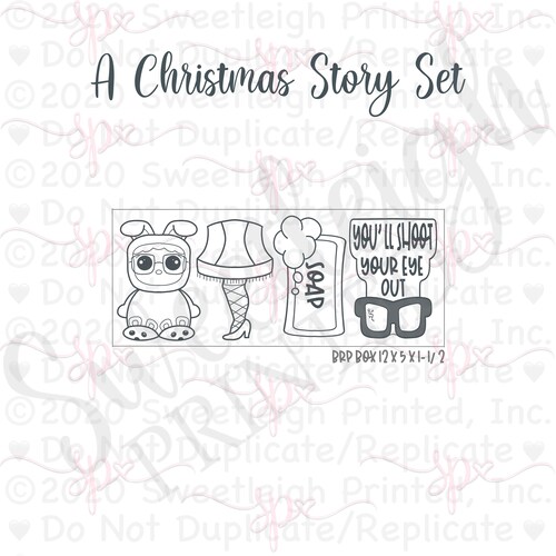 Christmas Story Cookie Cutters Etsy