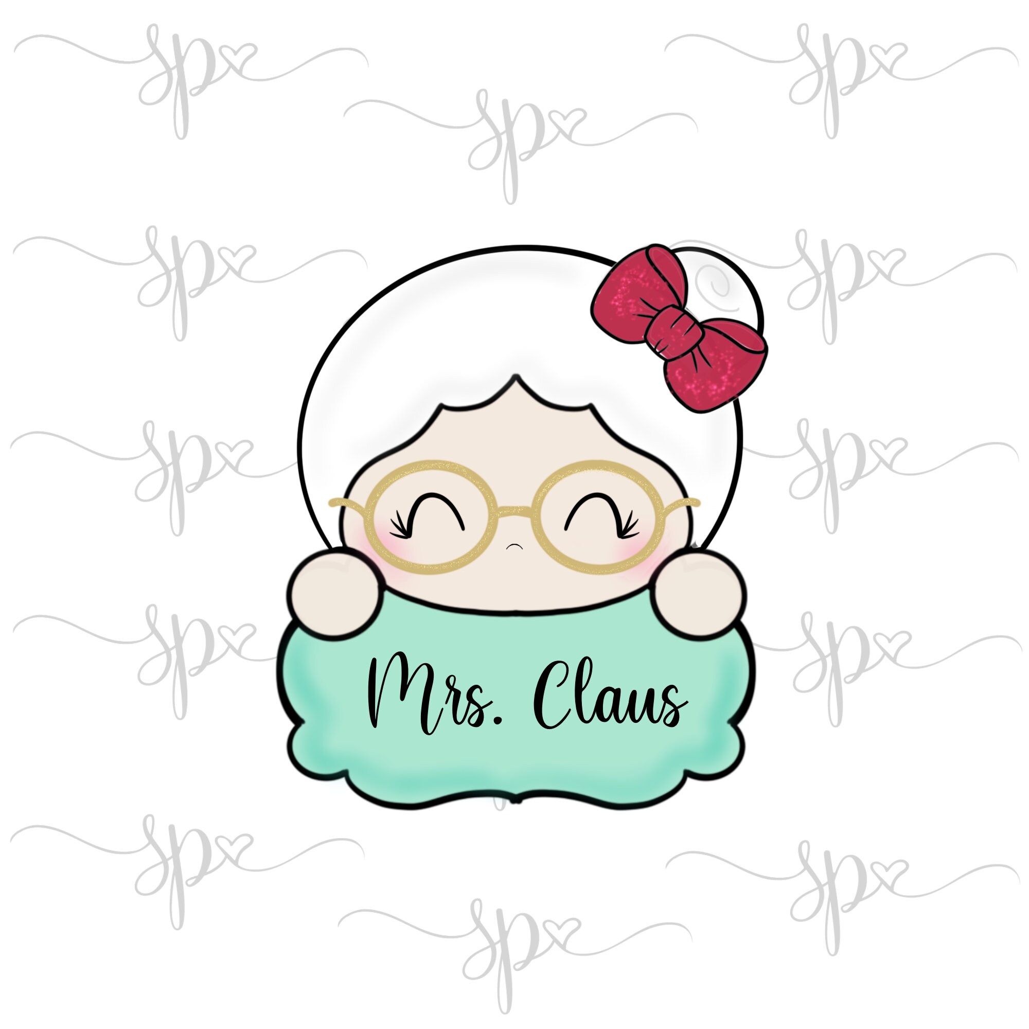 Mrs. Claus Plaque 2019 Cookie Cutter - Etsy, image size:2000x2000