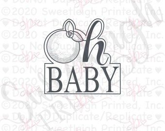 Cutie Oh Baby Plaque Cookie Cutter
