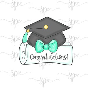 Cortador de galletas con placa de diploma
