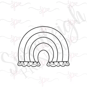 Modern Rainbow 3 Cookie Cutter