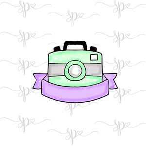 Camera with Banner Cookie Cutter
