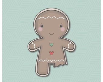 Bitten Gingy Cookie Cutter