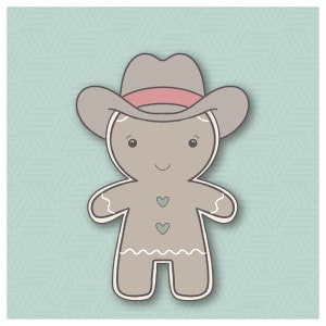 Cowboy Gingerbread Cookie Cutter