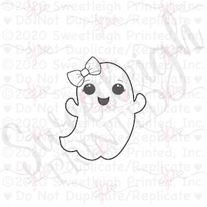 Girly Ghost 2 Cookie Cutter