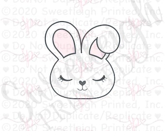 Cute Bunny Face Cookie Cutter