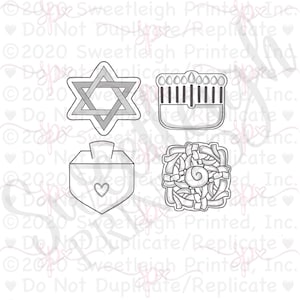 Hanukkah Mini Set Cookie Cutter