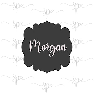 Morgan Plaque Cookie Cutter
