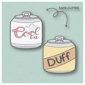 Chubby Beer Can 2021 Cookie Cutter