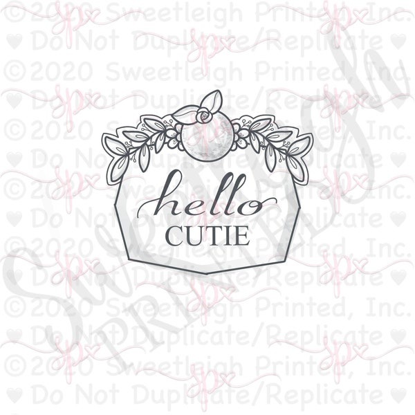 Modern Cutie Plaque Cookie Cutter