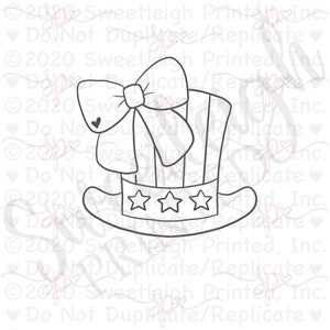 Girly Top Hat Cookie Cutter