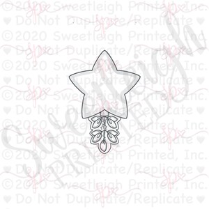 Botanical Star Balloon Cookie Cutter