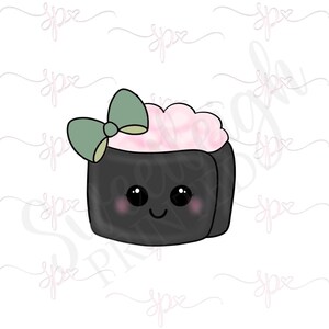 Girly Sushi Roll 2 Cookie Cutter