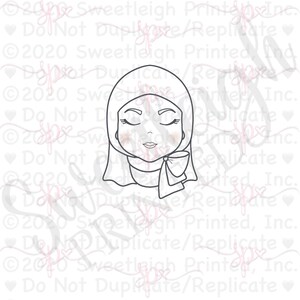 Bride Face 2 Cookie Cutter