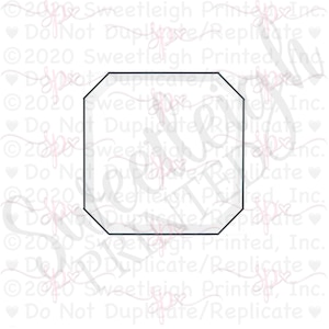 Beveled Square Cookie Cutter