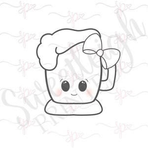 Girly Kawaii Bierkrug-Ausstechform
