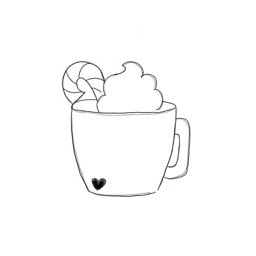 Java Mug With Cinnamon Stick Cookie Cutter Etsy