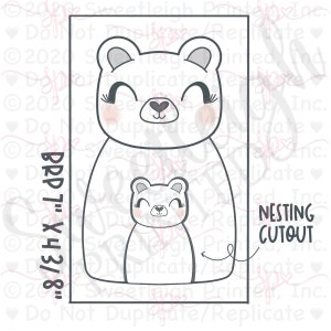Nesting Bear 2021 Cookie Cutter