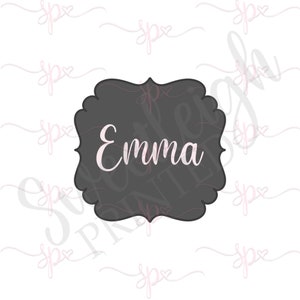 Emma Plaque Cookie Cutter