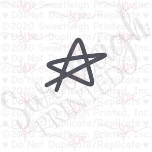Hand Drawn Star 1 Cookie Cutter