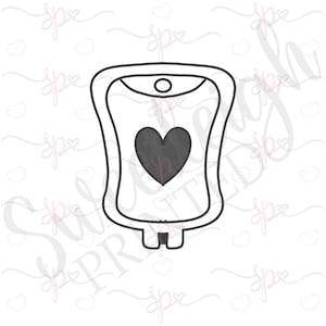 Saline Bag Cookie Cutter