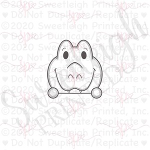 Sweetleigh Swappable Gator Face Cookie Cutter