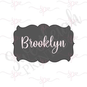 Brooklyn Plaque Cookie Cutter