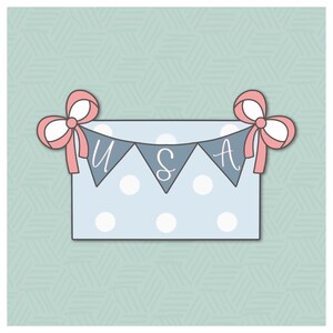 Bunting Rectangle Cookie Cutter