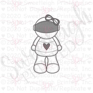 Astronaut with Bow Cookie Cutter
