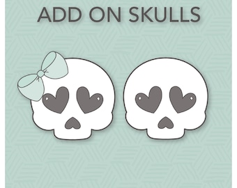 ADD-ON-SKULLS für das Build A Skeleton-Ausstechform-Set