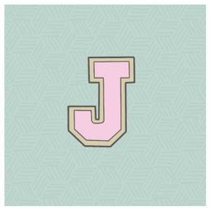 Varsity Letter J Cookie Cutter