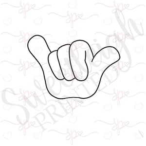 Shaka Hand Cookie Cutter