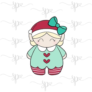 Girly Squishy Elf Cookie Cutter