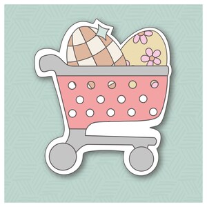 卵のショッピングカートクッキーカッター