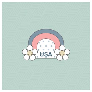 Daisy Rainbow 1 Cookie Cutter