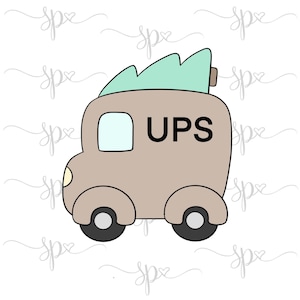 Christmas Delivery Truck Cookie Cutter