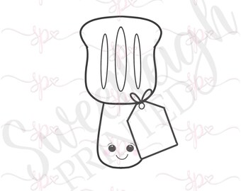 Kawaii Spatula with Tag Cookie Cutter