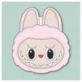 Fluffy Monster Face Cookie Cutter