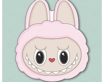 Fluffy Monster Face Cookie Cutter