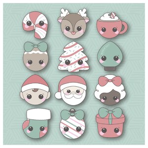 Chibi Advent 12-delige koekjesvormset