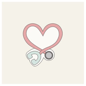 Heart Stethoscope 2022 Cookie Cutter