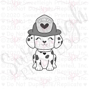 Firefighter Dalmatian Cookie Cutter.