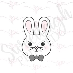 Bunny Boy Head Cookie Cutter