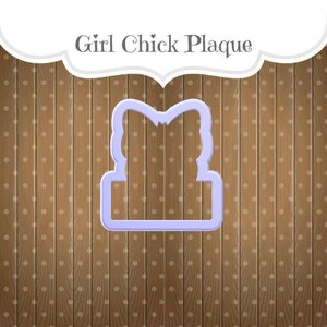 Girl Chick Plaque Cookie Cutter